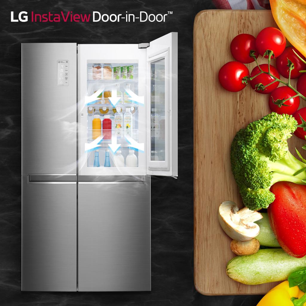 LGMongolia's tweet image. Хүнсний бүтээгдэхүүн үргэлж шинээрээ байх ёстой. Энэ бол зөв хооллолтын алтан дүрэм юм. #MultiAirFlow систем нь хүйтнийг жигд хуваарилж, хүнсийг үргэлж шинээр нь байлгана!