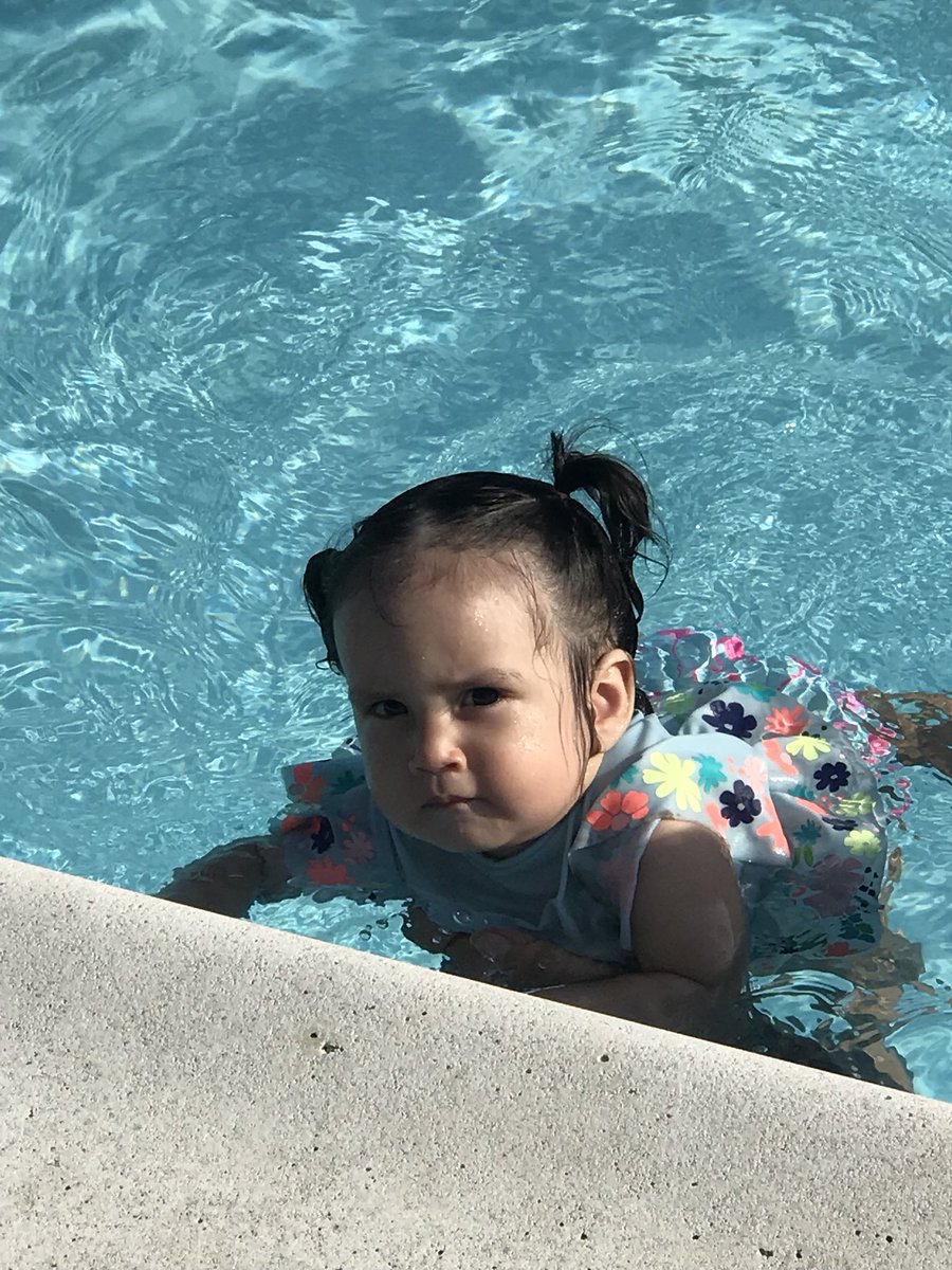 ChrisIsWrite's tweet photo. Could you ever imagine someone looking so hard in a flamingo-printed swim diaper? 
#ThuggishRuggish #BossBaby #RGVMomLife https://t.co/Pj2fqgr96j