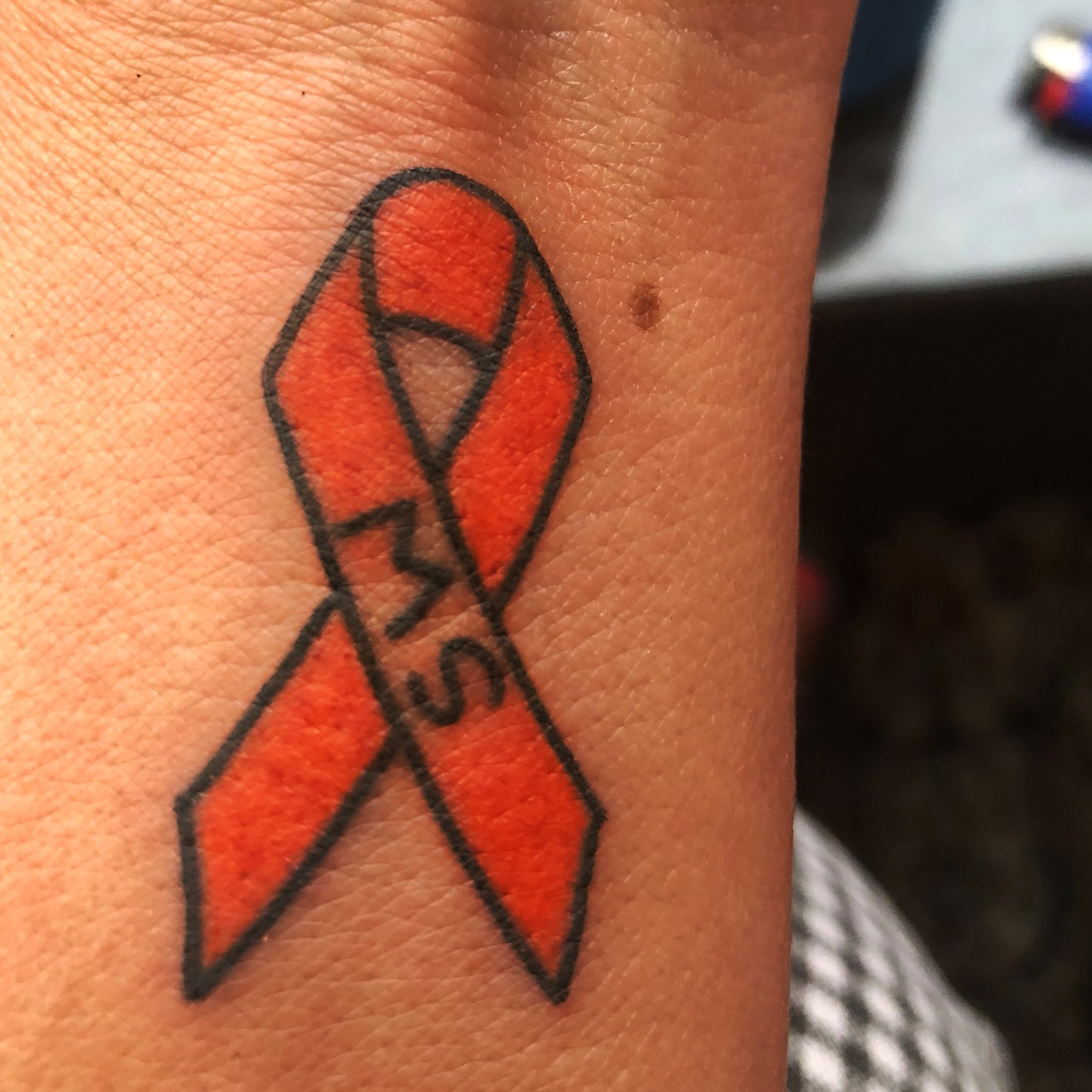 Buy Orange Ribbon Tattoo Online In India  Etsy India