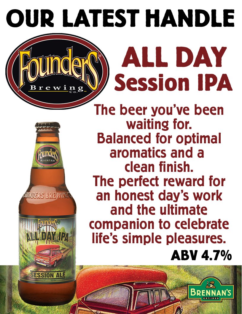 BerkeleyBrennan's tweet photo. 24 Handles of Great #CraftBeer. Including two Fantastic #IPAs: @GooseIsland's hop lover's dream #IPA and @FoundersBrewing's All Day session #IPA #Restaurant #HomeStyleFood #SportsBar #BayArea https://t.co/ajggIKUAmS