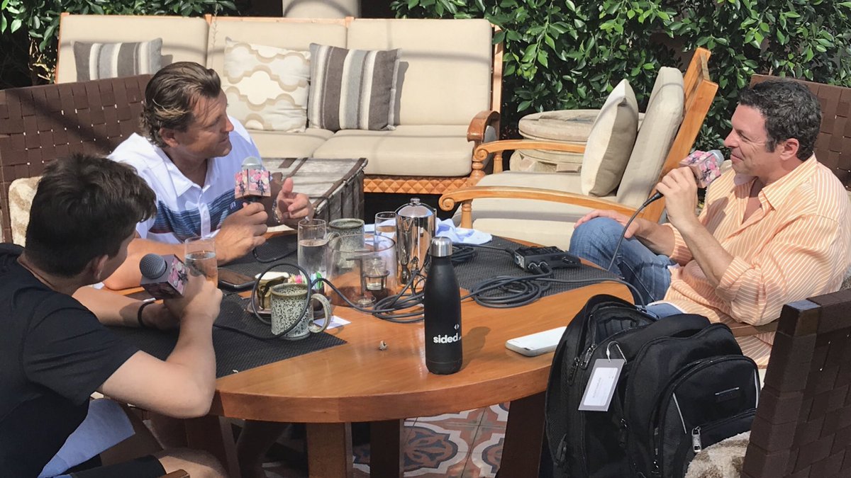 ScottKaplan's tweet photo. Great morning with @THoffman51 and son Quinn, @RanchoValencia doing #solo #podcast drops Tuesday https://t.co/yExAQJemYR @baseballhof @Padres @HarvardBaseball @ArizonaBaseball #sided #waterflask https://t.co/cxk5v02gQK