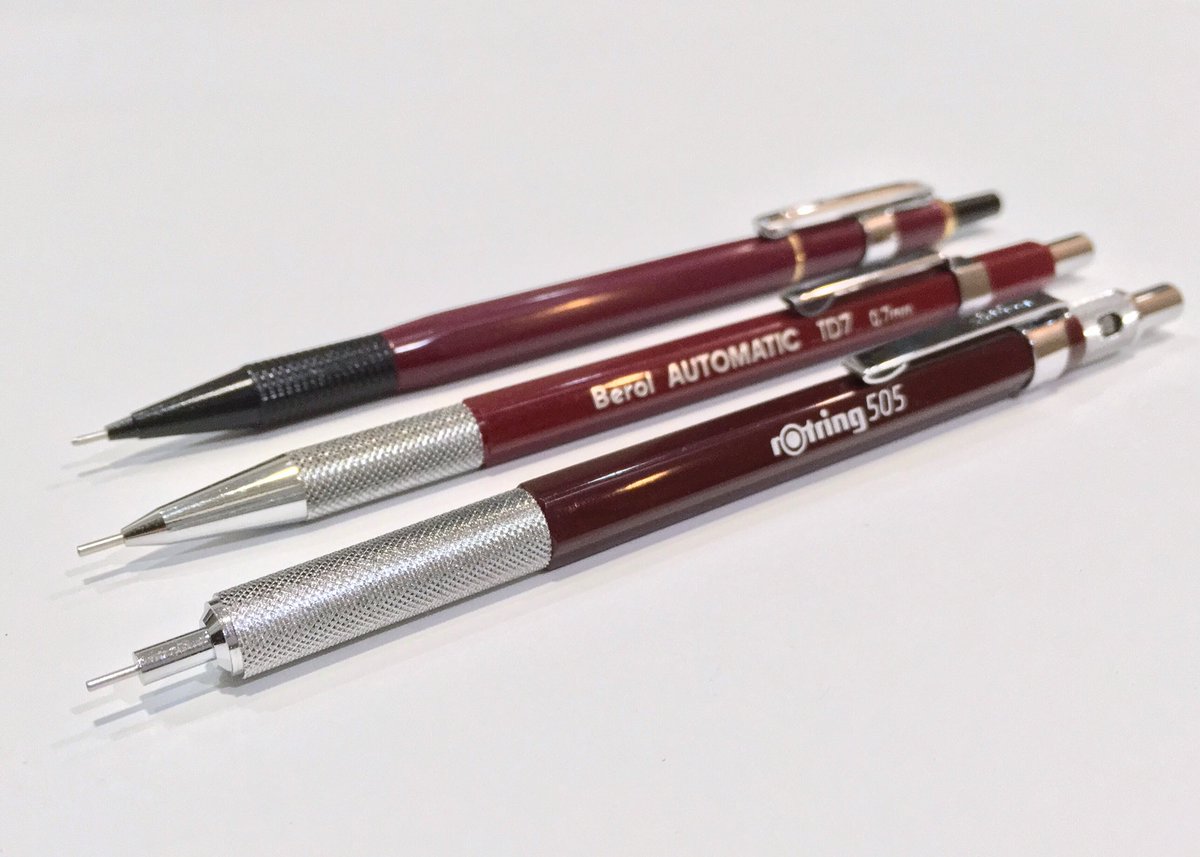 Vintage Burgundy 🍷 🍷 🍷 • Mitsubishi Hi-Pitch 0.3mm • Berol