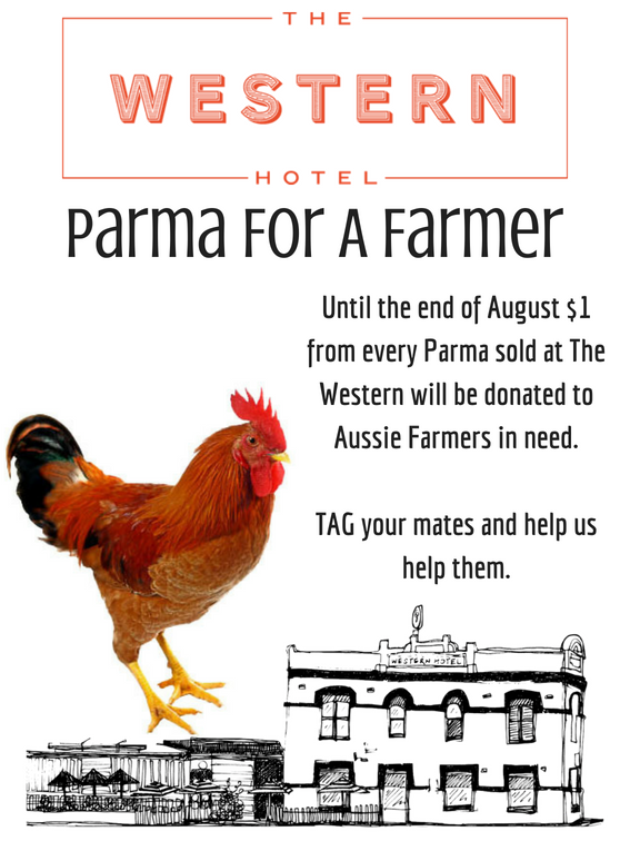 We’re proud to announce that we will be selling Parma’s for our Farmers until the end of August.

TAG your mates and help us support our friends and neighbours. 
#parmaforafarmer #paddocktoplate