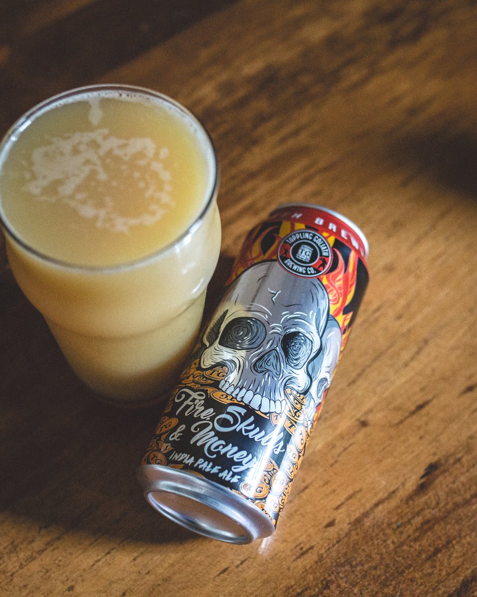 Very much enjoying the latest batch of <a href="/TGBrews/">Toppling Goliath Brewing Company</a> Fire, Skulls, &amp; Money. Lovely to have it available in cans.
