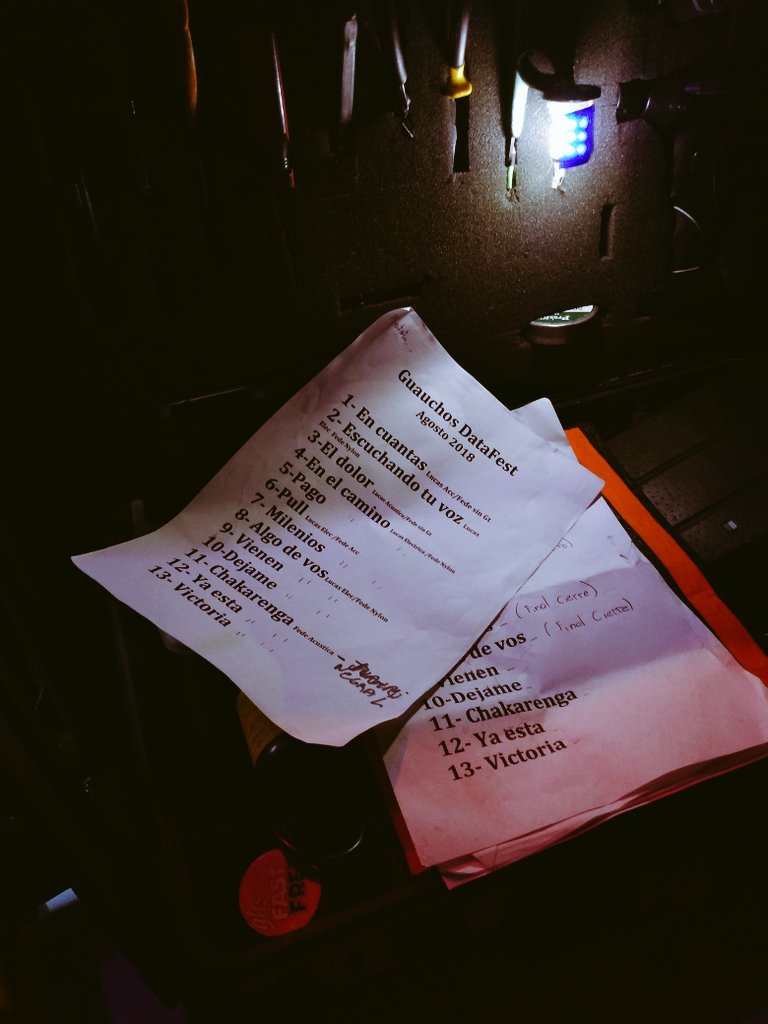 #DataFestival 🐴 El setlist de <a href="/guauchos/">Guauchos</a> en su vuelta a los escenarios. ¡Una locura!