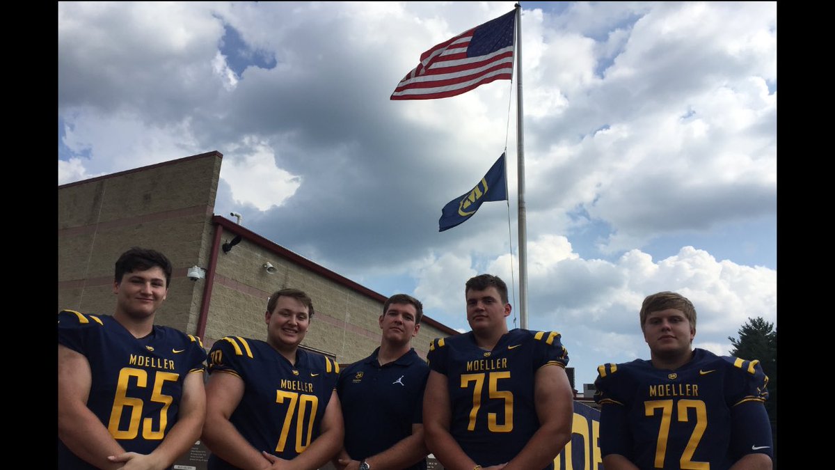 MBlum75's tweet photo. Beyond excited to be coaching a bunch of DUDES on the Moeller Offensive Line this season! #OLinePride #Sharks #ReMarkableMen @MoellerFootball @CZach23 @kylemalone2468 @StoneDixon1 @samstaples19 https://t.co/YOg9Imb0Me