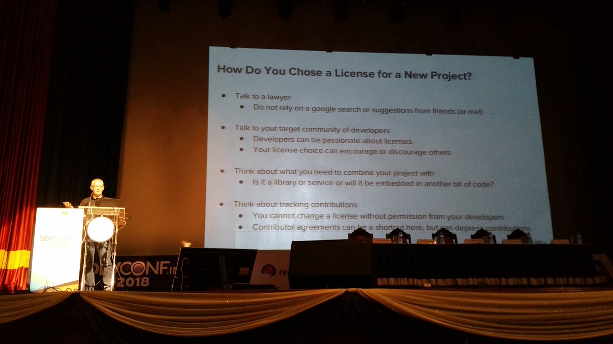 KaranOrg's tweet image. Ric walking us through the fun stuff in open source. #devconf_in