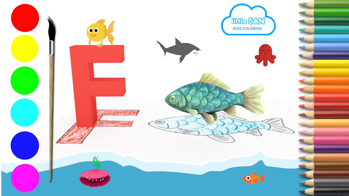 littleSAN4's tweet photo. Phonic F and Fish Drawing, Coloring and coming to live || Preschool Kids Alphabets Learning.
In this video Kids will learn how to draw Alphabet F and Fish and Coloring it. Fun coloring pages and learn colors for baby and toddlers.
https://t.co/ZZHcHTDM4x https://t.co/WONOUFFOVv