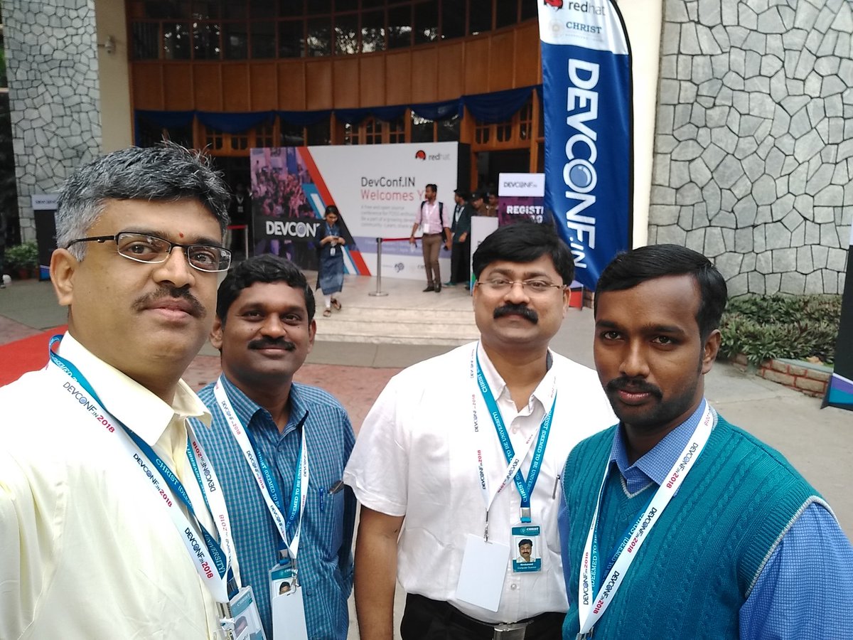 quickvinay's tweet image. #DevConf_IN #christbangalore
Developer conference