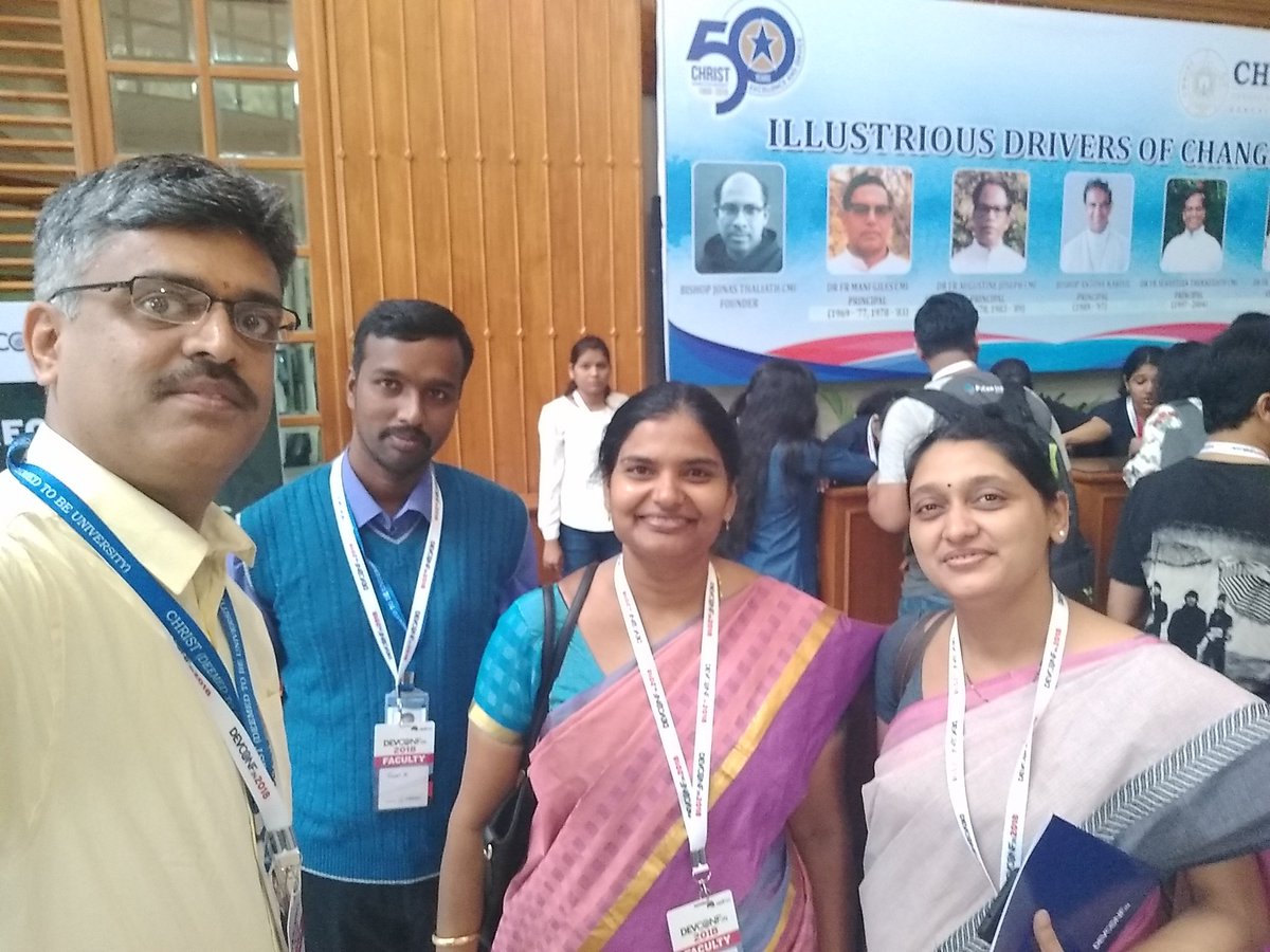 quickvinay's tweet image. #DevConf_IN #christbangalore
Developer conference