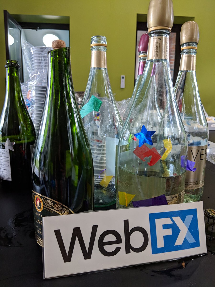 HappinessFX's tweet image. We def had reason to celebrate today!!  #wearewebfx #welcometowebfx #webfx