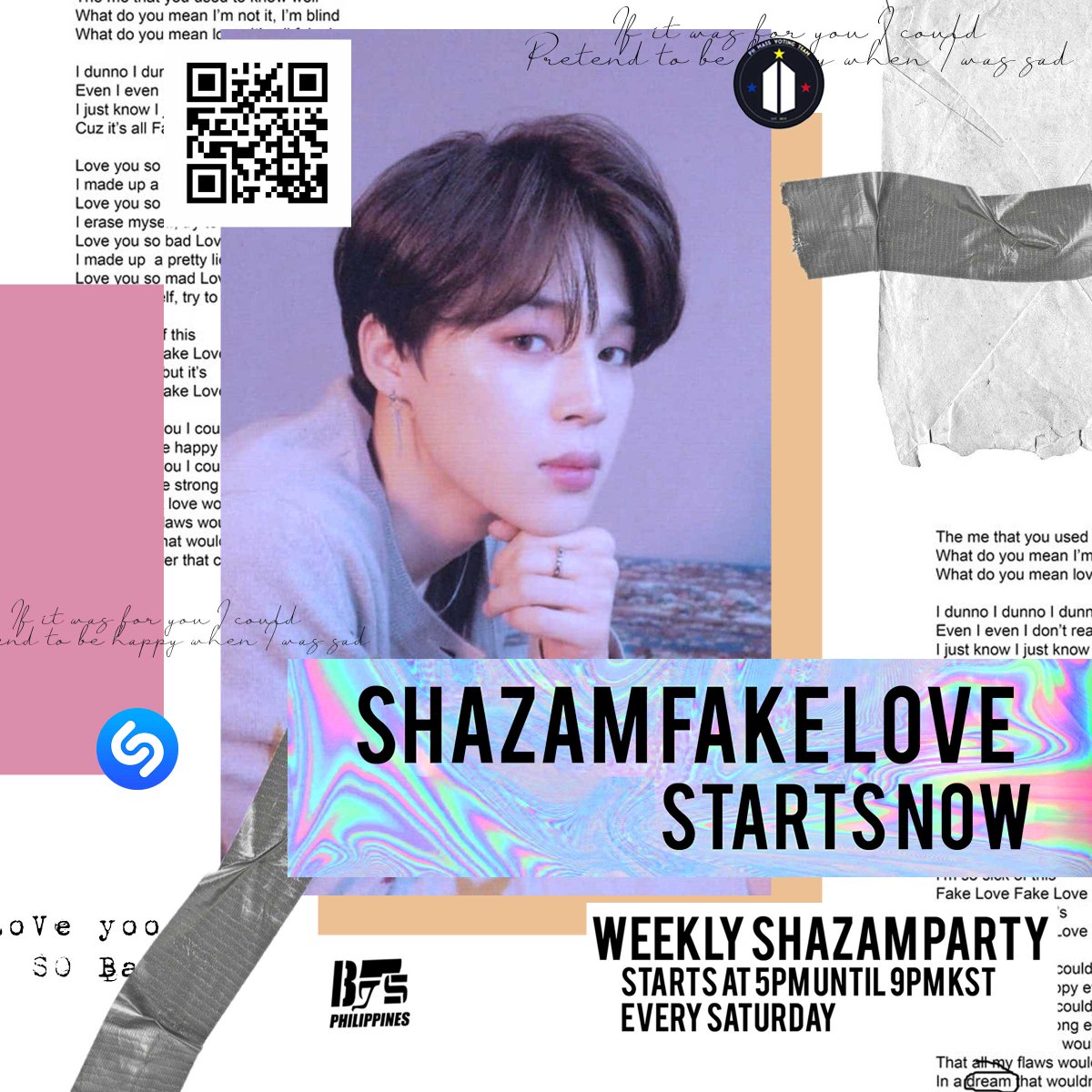 bangtanboysph's tweet photo. 🎉 WEEKLY SHAZAM PARTY! 🎉 "I wish love was as perfect as love itself." #SHAZAMFAKELOVE! 🌀 #SHAZAMFAKELOVE! 🌀 #SHAZAMFAKELOVE! 🌀 Show us your screencaps below 👀 3 HOURS ⌚ LEFT! ⏰ 5-9 PM KST [ @BTS_twt #BTSISCOMINGBACK #GoldForRM #TeenChoice #ChoiceFandom #BTSARMY] https://t.co/Q6PZHweYdS