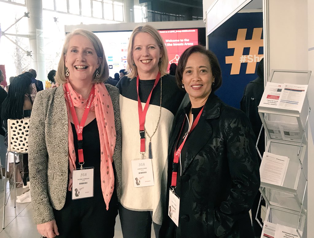 SATRIX_SA's tweet photo. @ZeonaAJacobs @JSE_Group at the JSE celebrating women investing! Well done everyone involved! #JSESheInvest @CandicePaine @ConradieHelena @SATRIX_SA @EasyEquities https://t.co/n1mDe0mRaY