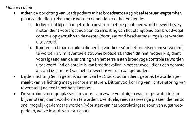 Lees en huiver! Stadspodium evenemententerrein die vergunning krijgt voor muziek buitenevenementen terwijl men wist dat het de habitat is van de Rugstreeppad en streng beschermd is volgens de conventie van Bern.
minez.nederlandsesoorten.nl/content/rugstr…
nl.wikipedia.org/wiki/Rugstreep…