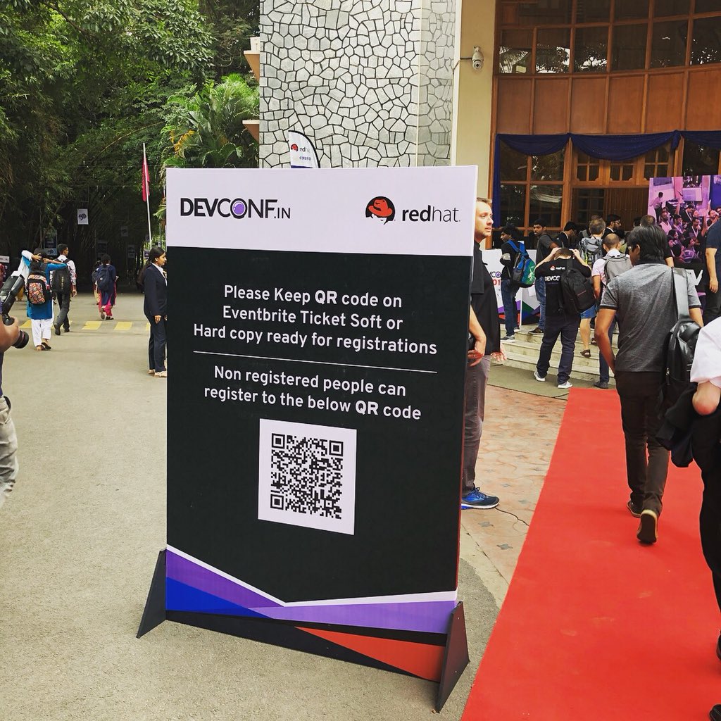 manoj8928's tweet image. #Devconf2018 kick start in Bangalore @RedHat 👌👌