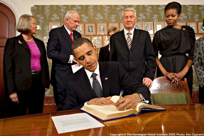 Happy birthday to Barack Obama, who was awarded the Nobel Peace Prize in 2009. 