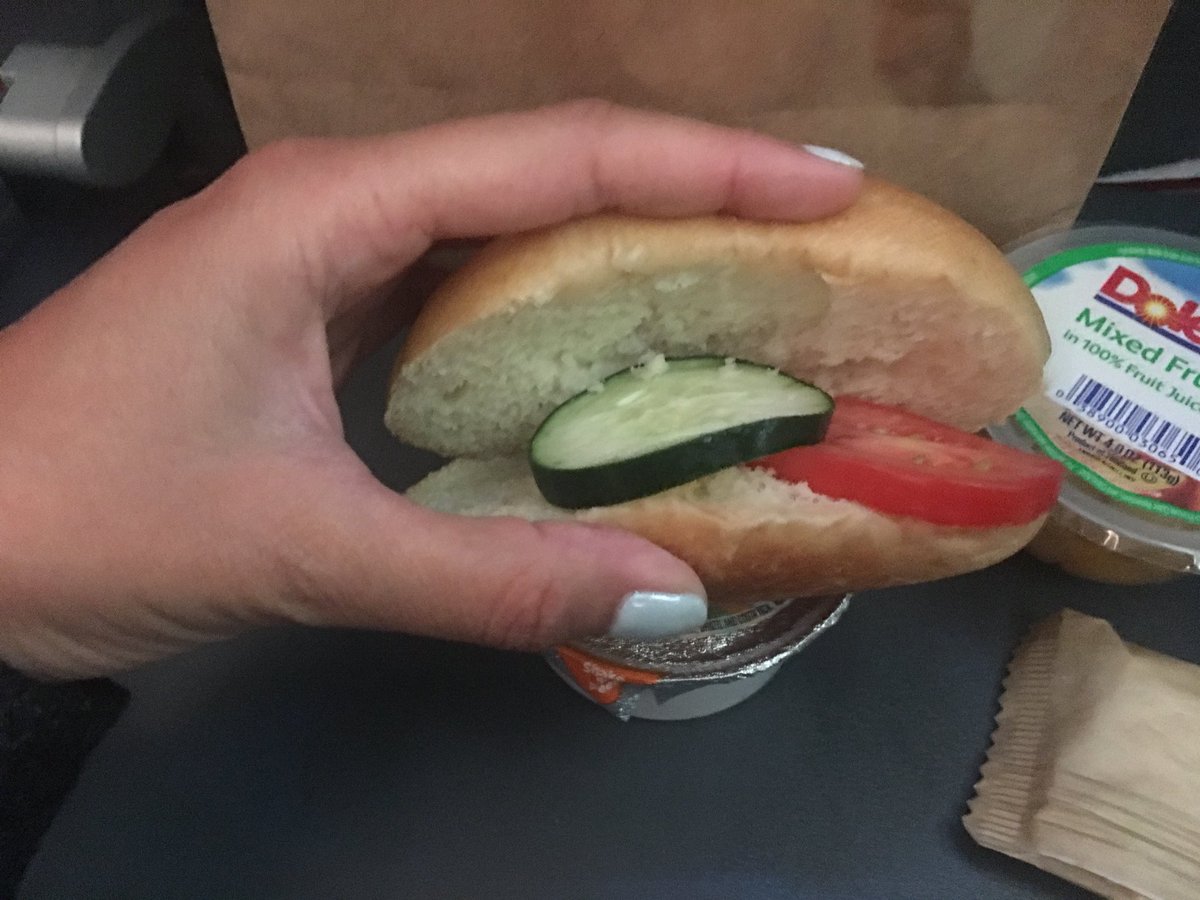 KateWelwyn's tweet photo. @Fly_Norwegian could do better on the vegan breakfast sandwich... https://t.co/5GB1RbxQJd