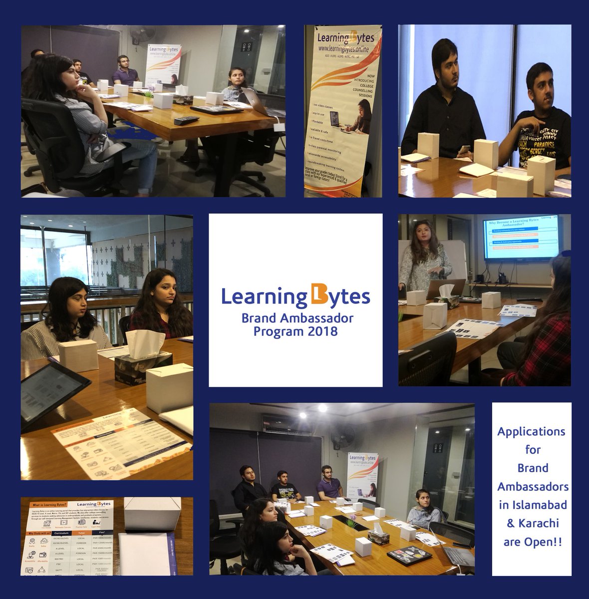 learningbytes1's tweet photo. We held our first Brand Ambassador Orientation session in Lahore.
If you are an #OLevel or #ALevel student in Islamabad/Karachi &amp; are interested in becoming a #BrandAmbassador for us, please send us your CV at humancapital@learningbytes.online 
#LearningBytes #LearningSimplified https://t.co/oO4SpurXDF