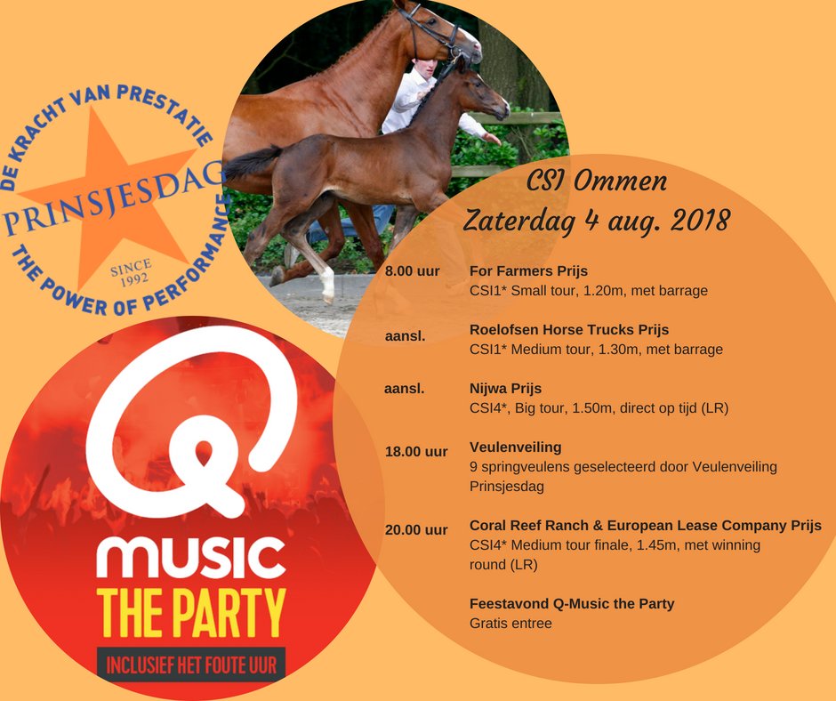 CsiOmmen's tweet image. Er staat ons weer een fantastische dag te wachten, met als hoogtepunt de Veulenveiling én de feestavond én de Big Tour...kortom, ook vandaag is het weer de moeite waard om te komen naar #csiommen!