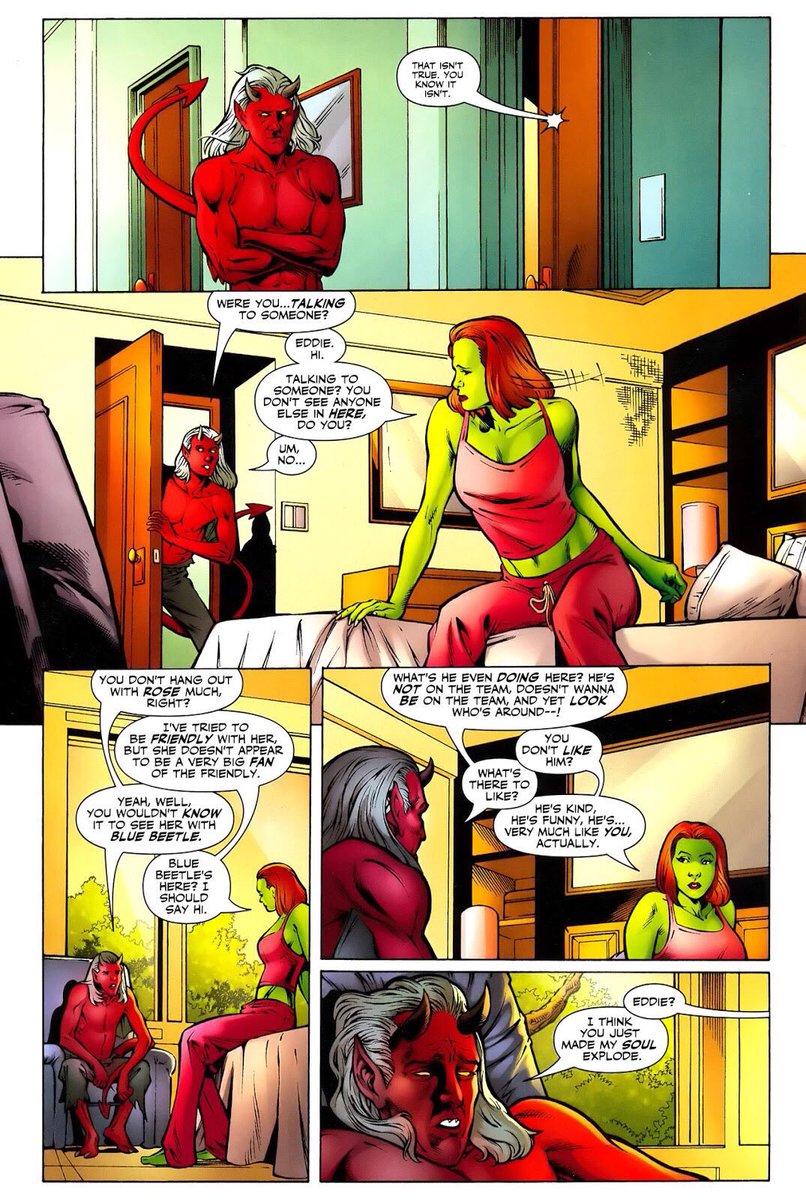 Mental illness is something we all need to be informed about such as when they showed us M’gann developing personality disorder which led her to do things out of character or even talking to herself at times as she was trying to find the balance of who she is.