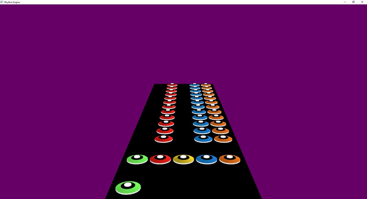 Specter on Twitter "A few days ago I finally started working on the Guitar Hero clone engine