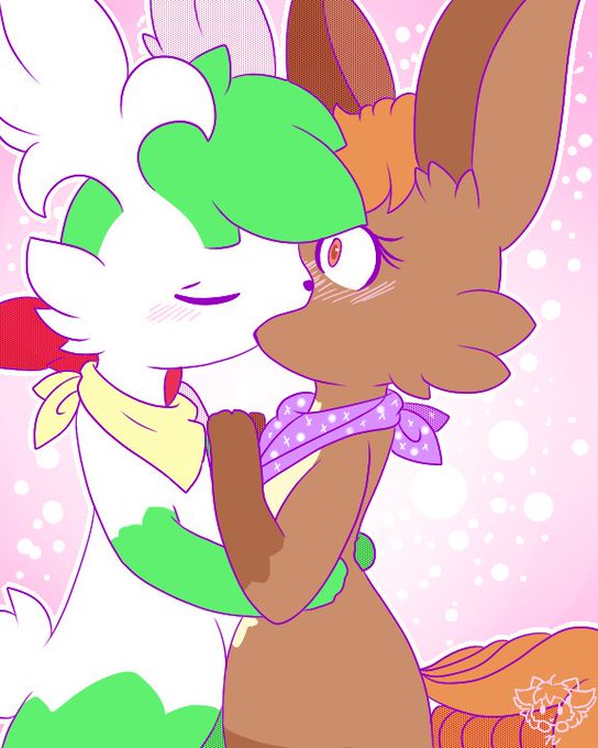 shaymin and shaymin (pokemon) drawn by ancesra