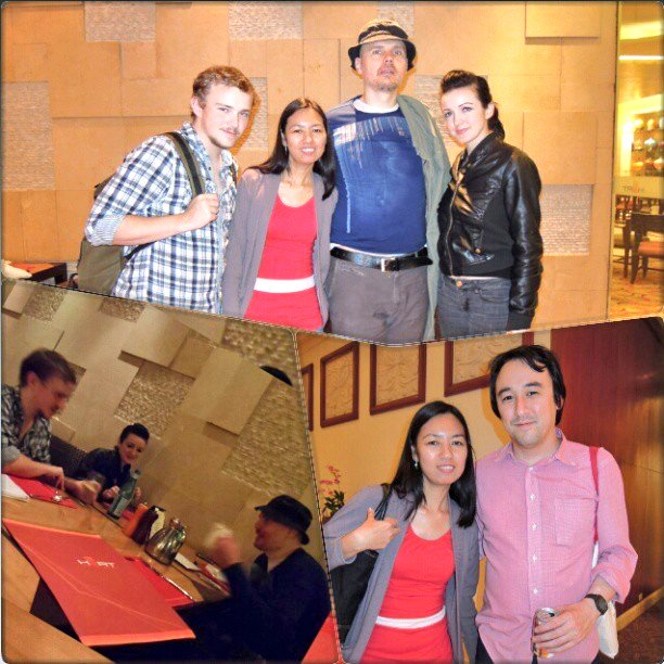 shecastle's tweet photo. They say red brings good luck. Well, I think it is true! I wore the same red shirt in these photos with @curtsmith, @Billy and Jeff of Smashing Pumpkins and @ricoblanco taken in 2012 π€ #bestthrowback https://t.co/900mOqP8Mg