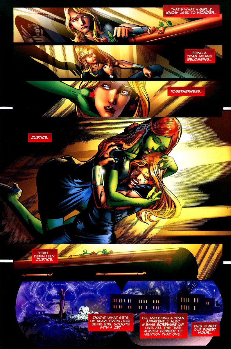 One thing that is always consistent with M’gann is her loving compassionate spirit for others and that how rich we are comes from the bonds we have for people not just materialistic things. Items come and go but friendships can last a life time! 