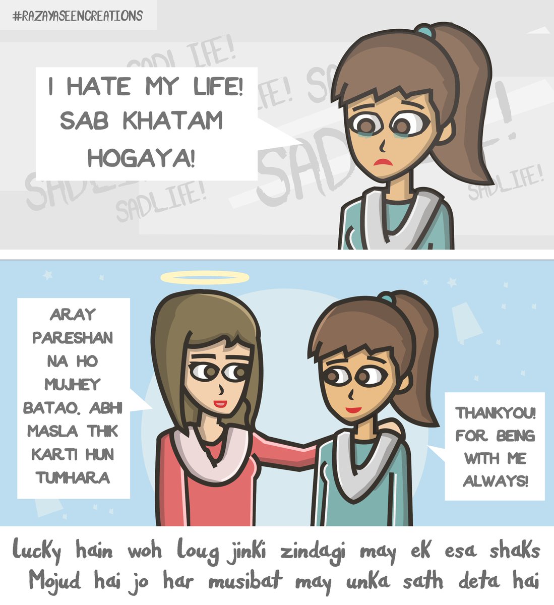 RazayaseenCreat's tweet photo. You're lucky if you have that sort of person in your life :) .
.
.
.
.
.
.
#razayaseencreations #cartoons #comics #illustrator #graphicdesign #colors #characters #lovelife #life #bestpeople #goodpeople https://t.co/a13qSPfGeT