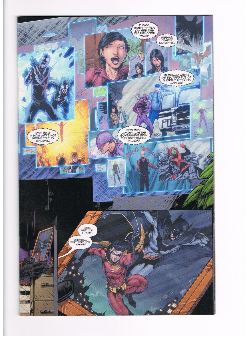 In November 2011, when the relaunch of the DC universe turned into the New 52. M’gann is Seen in Teen Titans #1 (2011) in a Lex Luthor presentation of alien life on earth which Red Robin was monitoring looking for recruits of a new Teen Titans group