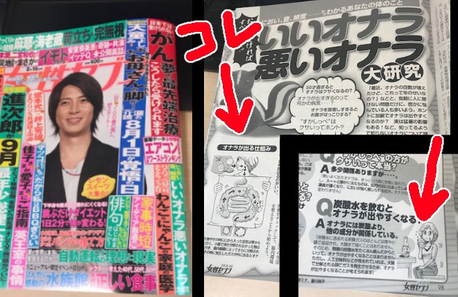 現在発売中の「女性セブン」(8月16日号)で、小さめのカットイラストを5点描きました。
コンビニや書店でお見かけの際にパラパラッと見ていただけたらうれしいです^_^ テーマは(おならと健康)ですね…素朴な疑問などにお医者さんが答…