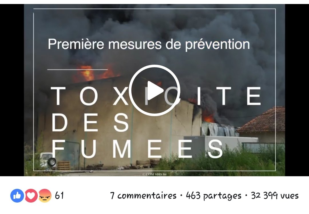 Sebroux84's tweet photo. Plus de 32000 vues et 450 partages, en meme pas 48 heures
Pour ma dernière vidéo sur la #toxicite des #fumees réalisé pour le #sdis84
#com84 #video #photo #montage #sdis #vaucluse #vues #pompiers #fire #feu https://t.co/O0jmwtIXuK