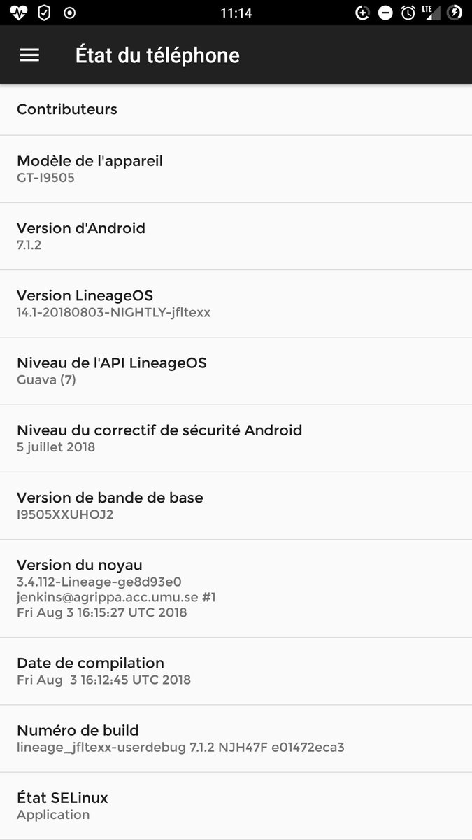 OunafFanou's tweet image. @LineageOS_ 🤘
#LineageOS 
#RomManager 
#RootCheck 
#TWRP 
#GalaxyS4