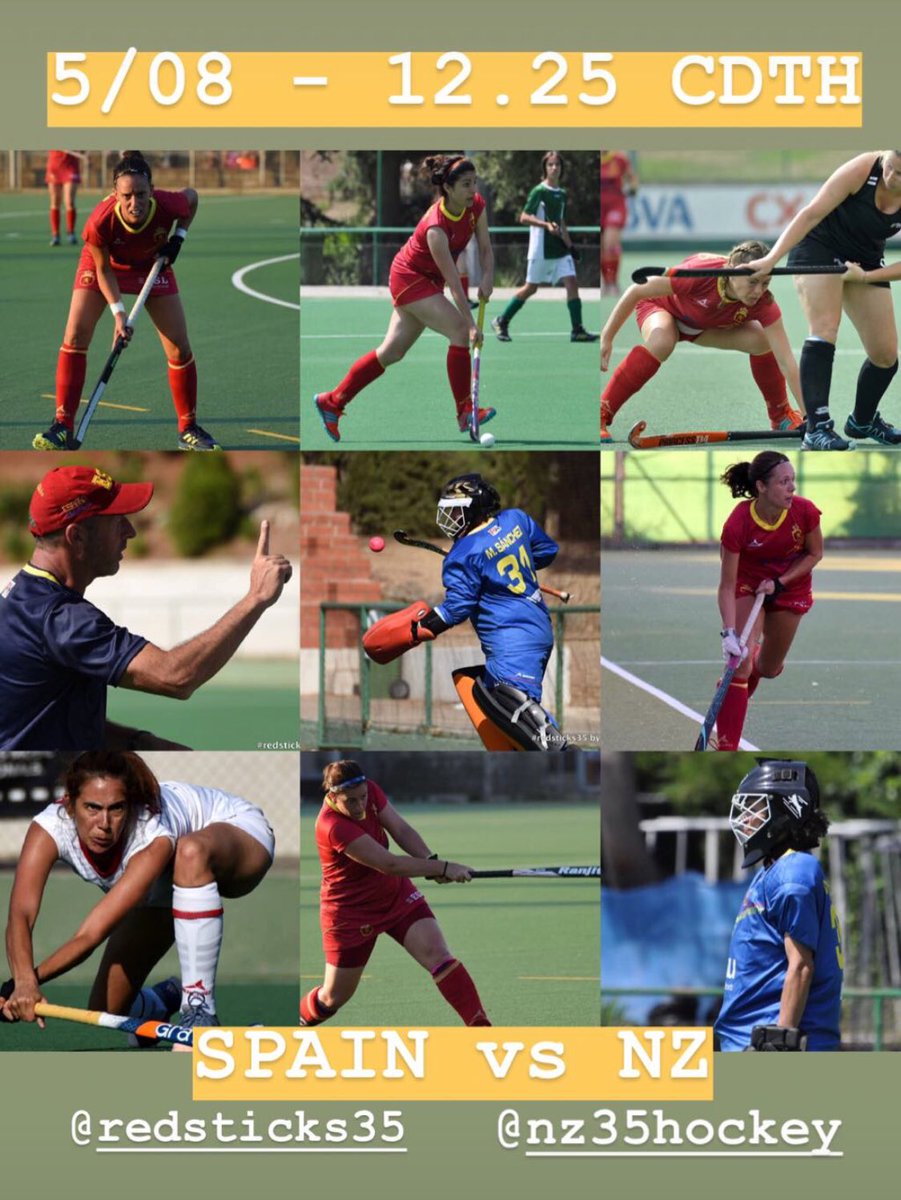 redsticks35's tweet photo. Mañana #redsticks35 a luchar por la medalla (3/4 puesto) vs NZ @nz35hockey. 12.25 en el @cdterrassa1910. #exinmastersworldcup #fieldhockey #itsnever2l8 #mastersespaña @masterhockeyspain @exinmastersworldcup #hayequipo @clubegara https://t.co/dARXHsB3TH