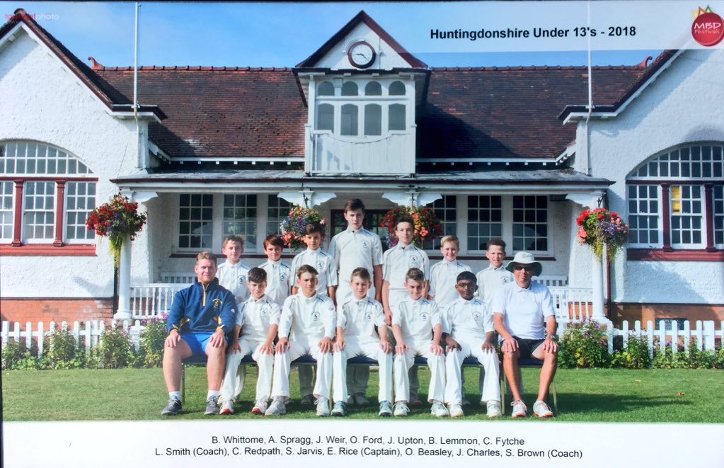 The <a href="/Hunts_CB/">HuntsCricketBoard</a> BU13s Bromsgrove School Tour photo for 2018🙌