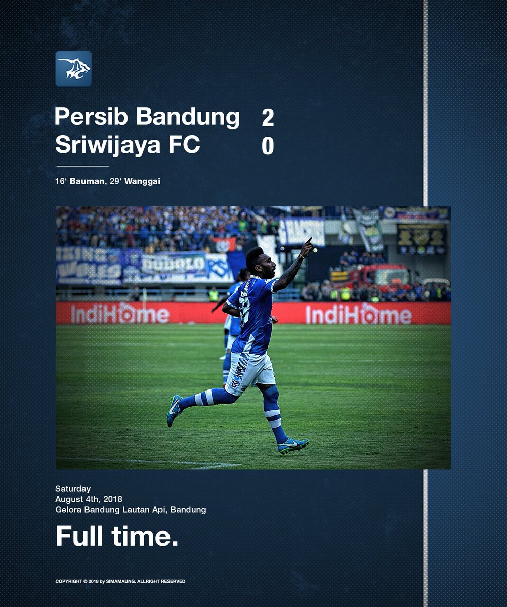 simamaung's tweet photo. Alhamdulillah. #PersibDay #PRSBvSFC https://t.co/ROc59Es1vy