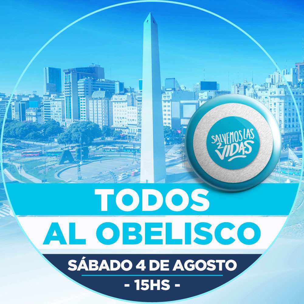 VidaArg's tweet photo. Hoy la 🌊#OlaCeleste va al obelisco a bancar a nuestros hermanos evangélicos que a las 15hs van a estar diciendo SI A LA VIDA! 
#salvemosLas2Vidas 
#PerottiPorLas2Vidas 
#RechazoTotal https://t.co/dOqUAc00Ew