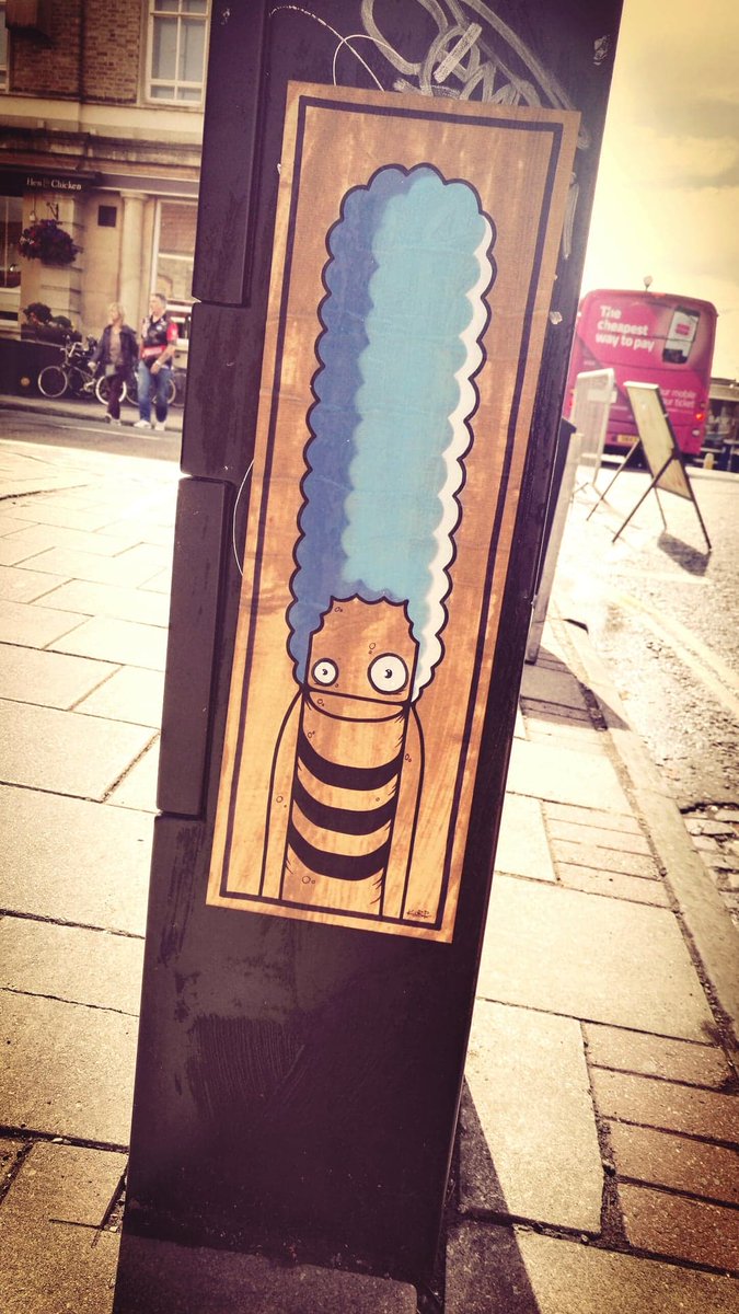 #upfest2018 
#Upfest
#bristol 
#bedminster
#streetart
#pasteup 
#marge
#TheSimpsons 
#Korp
#Korpworm