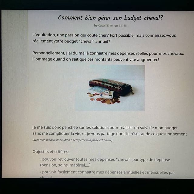 CavalierreRando's tweet photo. [Nouvel article] On parle budget sur le blog, et comment réussir à suivre ses dépenses spéciales poney
#jaipudesous #budget #compta #poney #pony #horse #cheval #equestrian #cavalierre https://t.co/1OyPfkHpqu https://t.co/xDgZuNgbp5