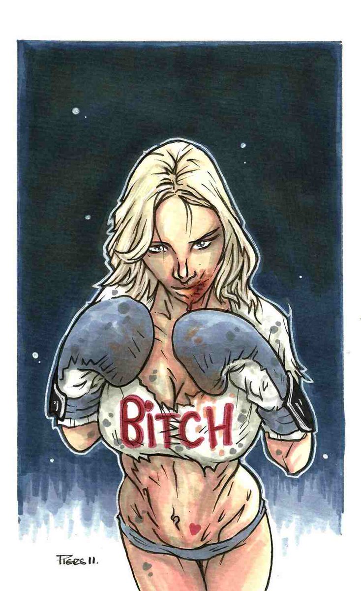 leagueof_1's tweet photo. " The Knockout" by me from the artists VAULT #boxer #boxing #superchick #babe #babeart #artwork #artist #artontwitter #artistsontwitter https://t.co/YEcQbzBC5e