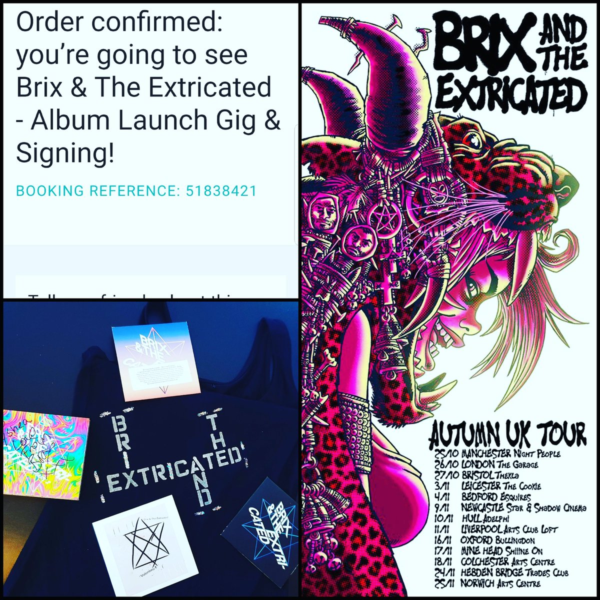 Booked and ridin' solo for this one @BrixExtricated @Brixsmithstart @nightpeoplemcr Who's with me?! #saturyay #brixandtheextricated #brixsmithstart #newalbum #launchnight #extricated 🖤💥💖💫👩‍🎤⚡🖤🙌
