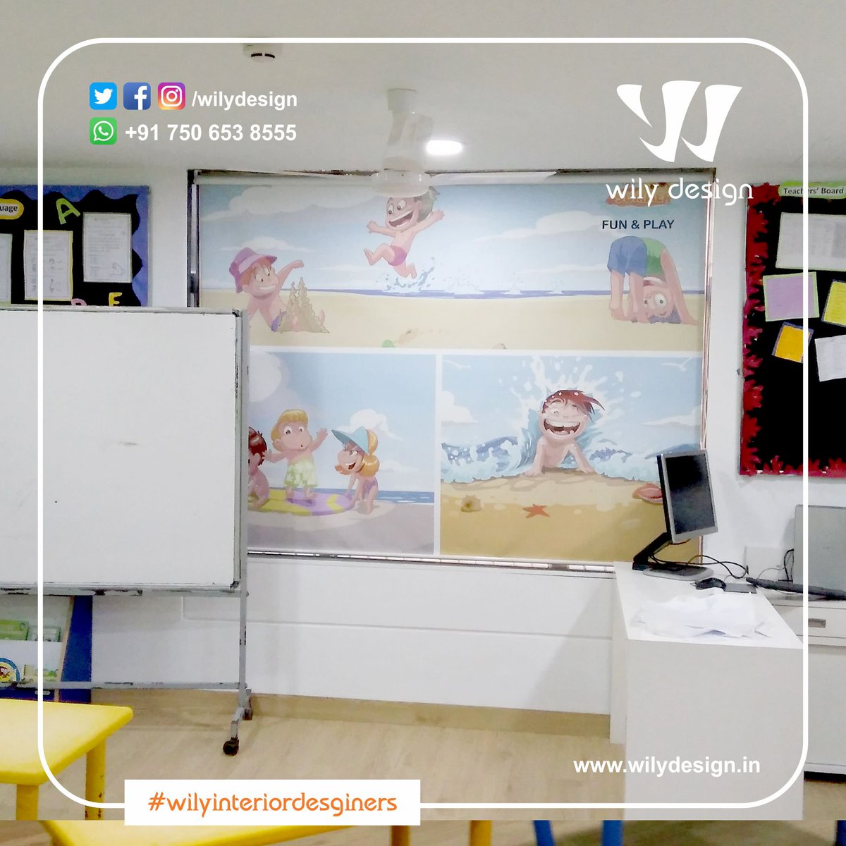 wilydesign's tweet photo. We'll never let the fear of boring environment keep d little ones 4m enjoying d sport. Interiors by #WilyDesigns #NESInternationalSchool #Mulund #interiorlovers #interiordetail #interiorstylist #themebasedinteriors #sportsdecor #schooldecor #schoolinteriors #Wilyinteriordesginers https://t.co/Z0GwML6lQk