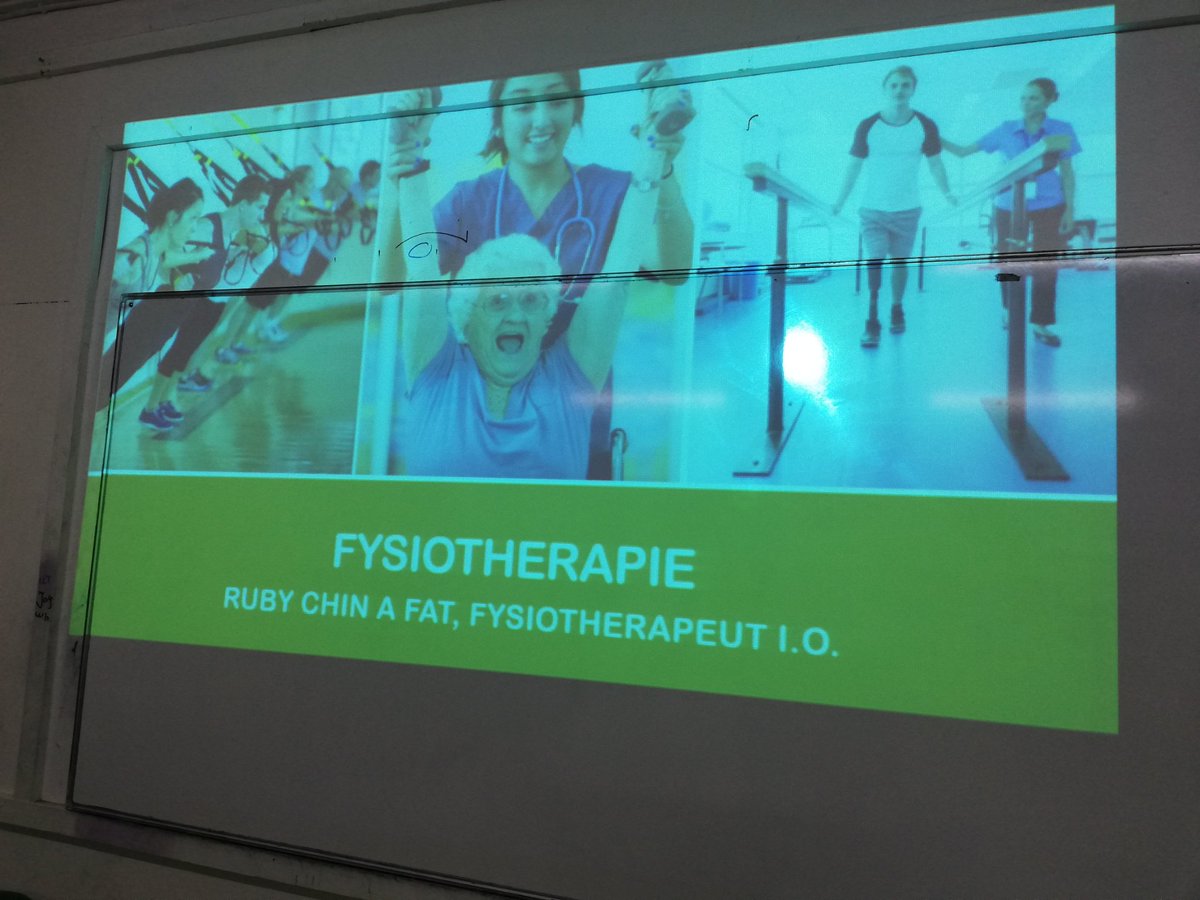 RubyChinafat's tweet photo. Giving a presentation to primary and secondary school students about the profession of physiotherapy.
#Physiotherapy #PhysicalTherapy #Suriname #professionday https://t.co/cZNOgwWKt1