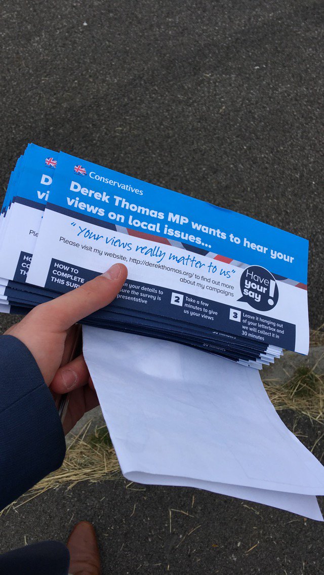 STICCAOFFICE's tweet photo. Some of our activists and Cllrs were out this morning, canvassing in St. Ives for views on local issues, with MP @DerekThomasUK - if you want to get involved with us in the future, please get in touch! #SummerCampaigning #ToryCanvass @CornwallTory @Conservatives @BrandonLewis https://t.co/tgC9BKy76j