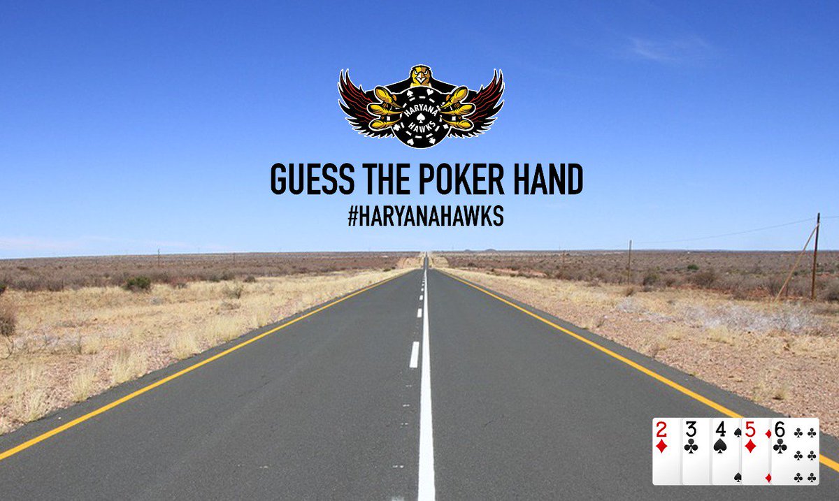 Let's put your poker knowledge to the test. Guess the poker hand in the picture 

#HaryanaHawks #BeAHawk #MondayMotivaton #MondayMood #poker #PokerIndia #PokerPuzzles #PokerIsASport