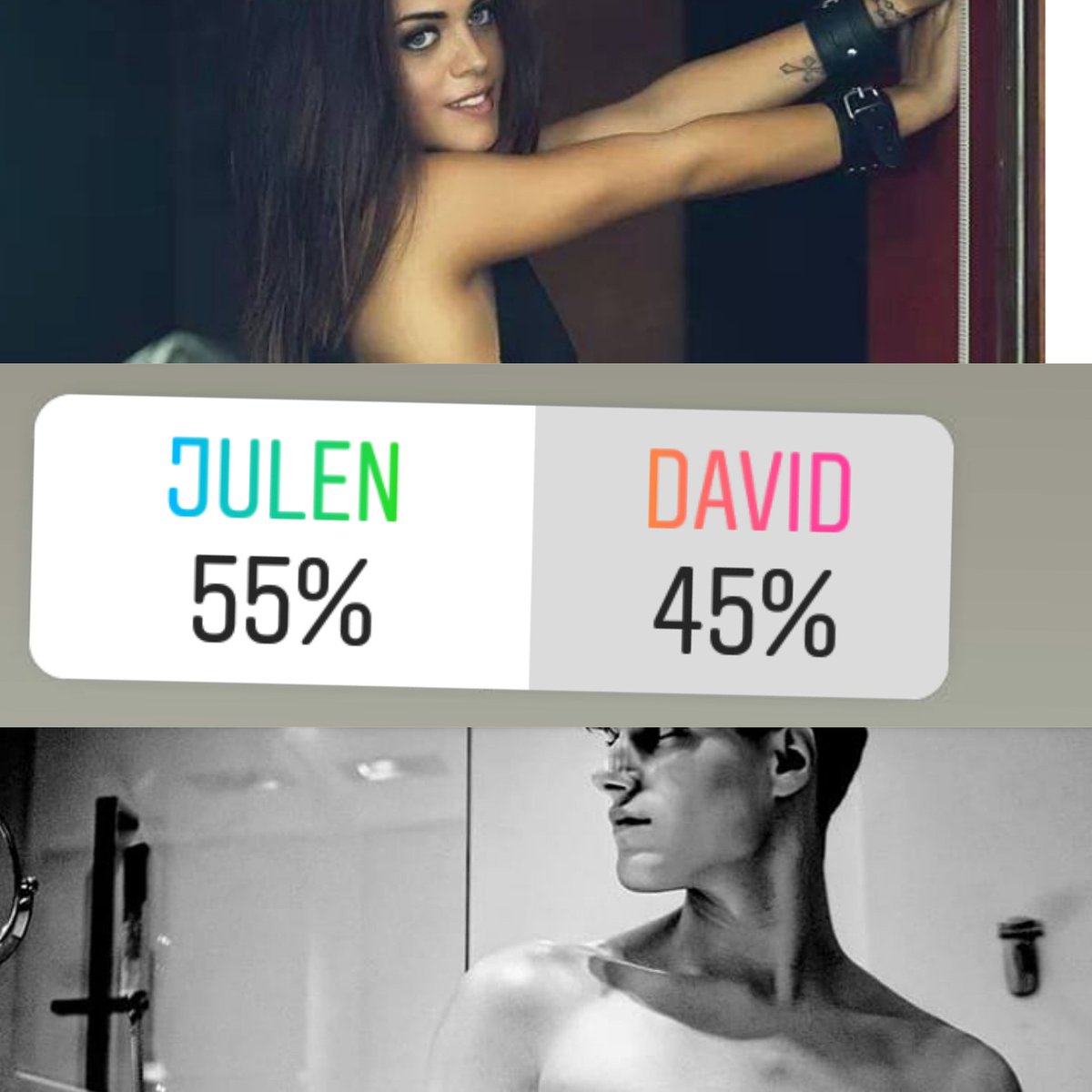 GHVIP20181's tweet photo. Finalmente en las encuestas realizadas de #myhyv la audiencia piensa que @violetamngr03 se irá con Julen. Creéis que así será? https://t.co/UlJdCqZhhN