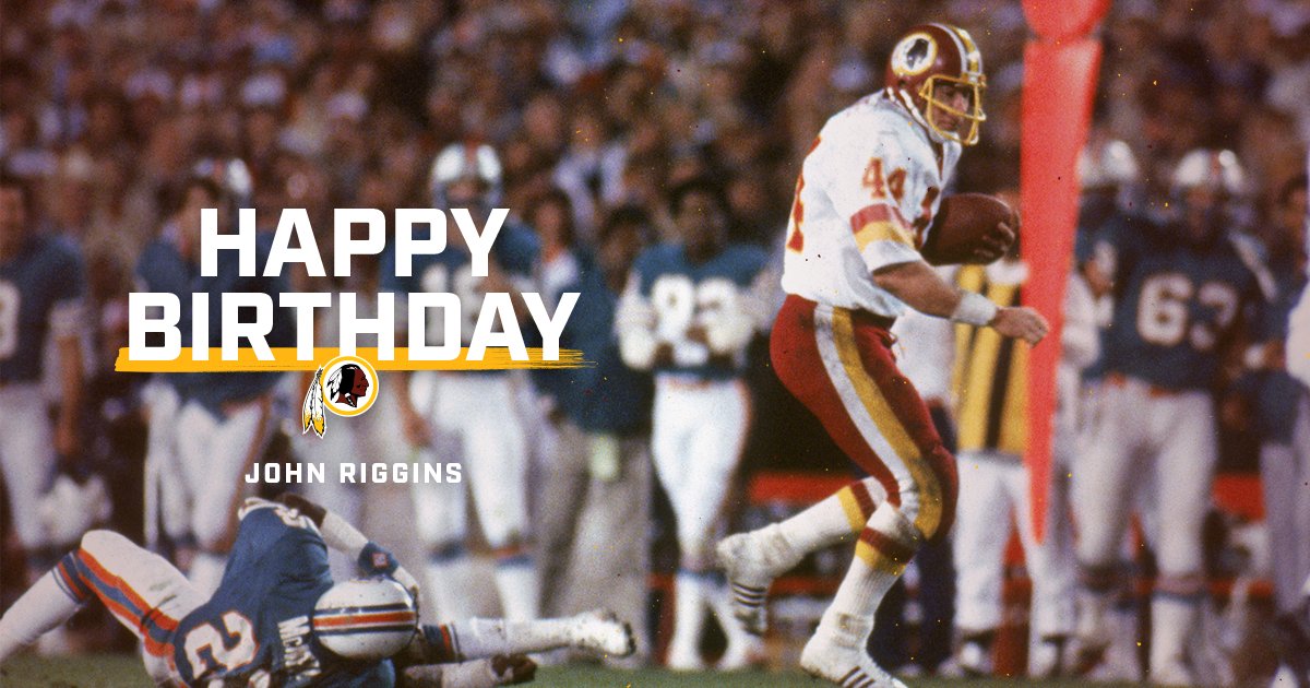 To wish legend John Riggins a happy birthday! 