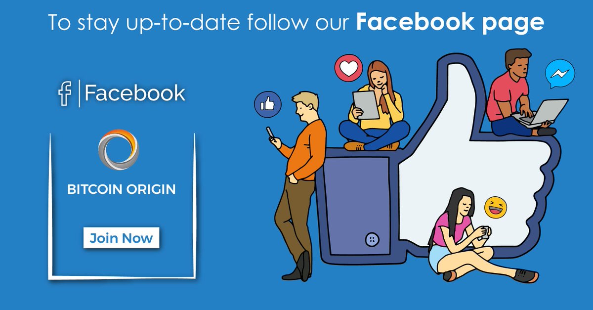 Follow us on facebook to stay up-to-date with the revolution of Cryptocurrency. facebook.com/BitcoinOriginH…