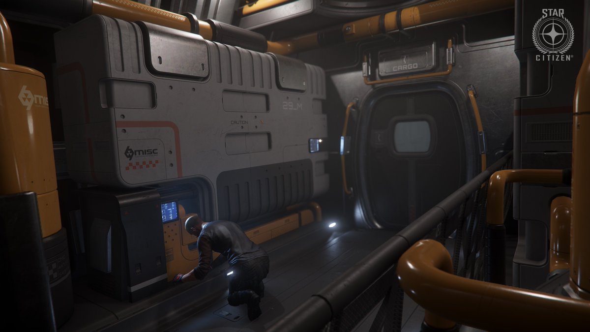 Colonial Movers Twitterissa First Look At What Appears To Be The Starcitizen Freelancer Max Rework It Looks To Be Waaaaay Bigger Than A Standard Freelancer If The Height Of The Ceiling Is