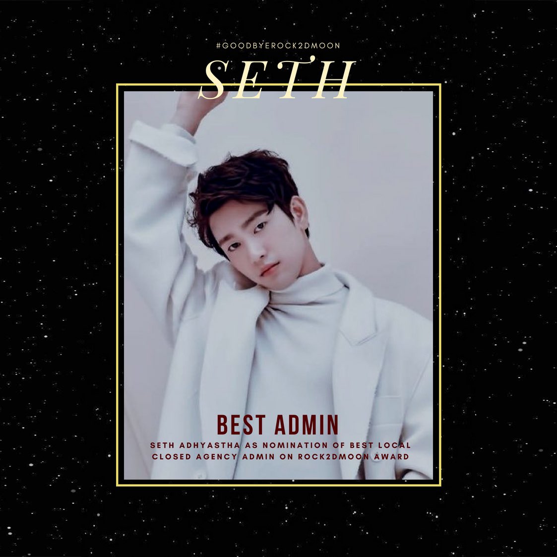 ROCK2DMOON's tweet photo. Best Admin Local Closed Agency
1. Seth / @vagablunts
2. Hares / @timehares
3. Jordy / @CODENAMEJOR
4. Jeff / @jeffgibran
#GoodByeR2DM #R2DMAwards https://t.co/URWUv5koxC